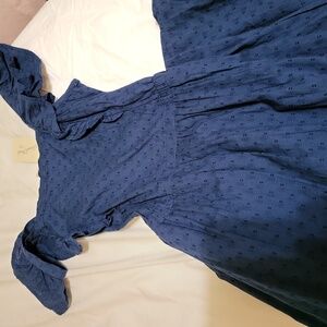 Universal Thread navy cutout cotton midi dress medium